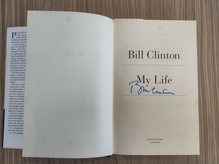 Signed Bill Clinton biography