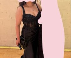 beautiful black debs dress