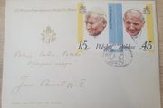 Poland First Day Cover 1987 3rd Visit of Pope John Paul II to Poland - free standard postage