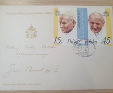 Poland First Day Cover 1987 3rd Visit of Pope John Paul II to Poland - free standard postage