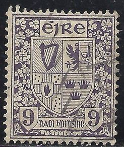 1922 Irish Stamp - Coat of Arms - 4 Provinces