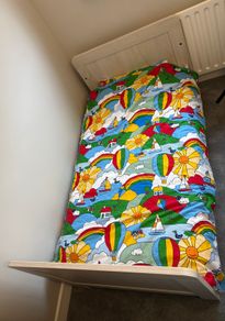Mamas and Papas Atlas Convertible Cot Bed 3in1 Nimbus White with mattress