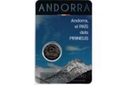 Andorra 2 Euro Commemorative Coin 2017 - The Land in the Pyrenees. Blister Card. BU