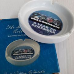 New 2000 ashtray collectable commemorate  in box