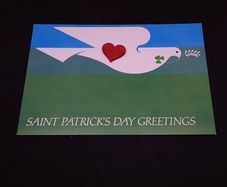 Ireland Postcard : St. Patrick's Day Greetings ( Dove ) 1984 - With A Philatelic Bureau , Dublin Cancel
