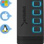4-Port USB 3.0 Hub with Individual LED Power Switches Image 4
