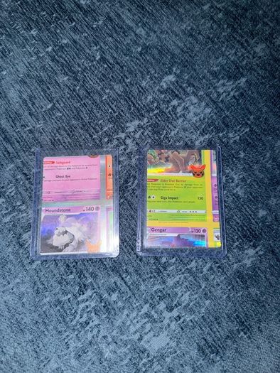 Pokemon TCG Major Miscut / Error Cards x2 - Gengar & Mimikyu