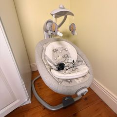 Joie Serina Swivel Baby Swing - Elephant Duo (Great Condition and Box)