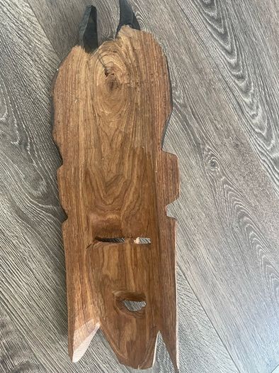 Wooden wall mask,