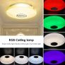 Ceiling Light with Bluetooth Speaker 36W, High Sound Quality Speaker,Cool/Warm White Colour Changing Ceiling lamp with Remote Control and App,Waterproof Ceiling Lamp for Bedroom Bathroom (FREE POSTAGE) Image 2