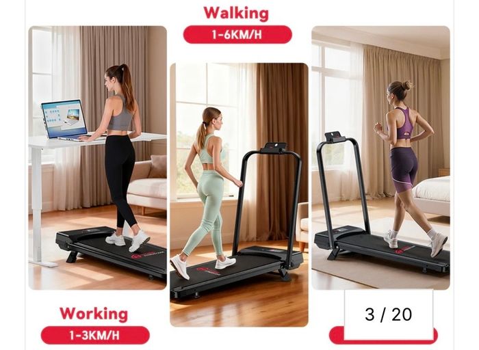 Foldable walking pad / treadmill (up to 10km/h)