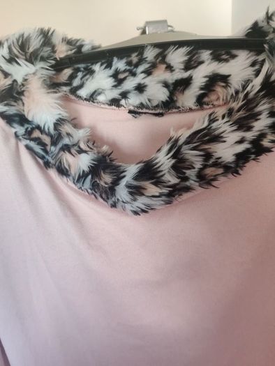 Pink fake fur plus size jumper size UK24/26 EU52/54 Postage included