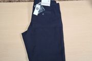 womens GAP Slim City navy stretch cotton trousers Size 32 regular UK 4