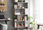 190.5cm X 70cm Modern Style Geometric Bookcase Multiple Colours Available (free Postage)