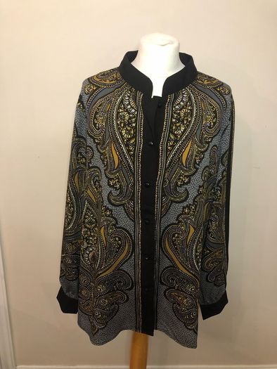 Bob Mackie paisley blouse (XL)