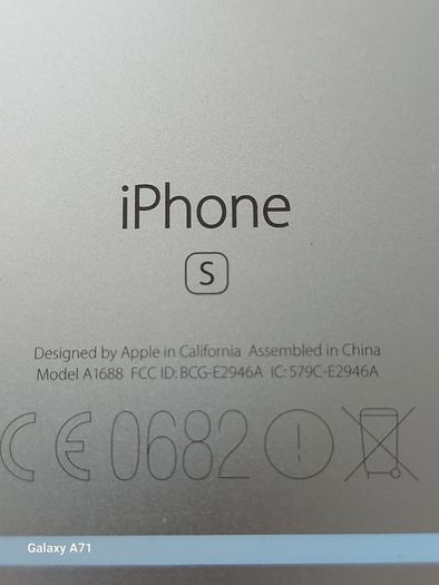 Apple IPHONE 6s, White, 64GB, Battery Health 81%, in excellent cosmetic condition