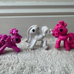 Set of 3 Lalaloopsy Ponies Mini Carousel Used Please see pictures