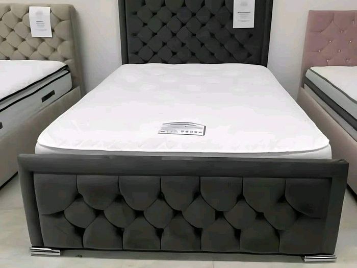 King Sizes 5ft Bed Frames , Mattreses And Beautiful Headboards Instock Offering Free Delivery