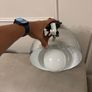 Chrome sphere pendant light, Bubble lamp Image 4