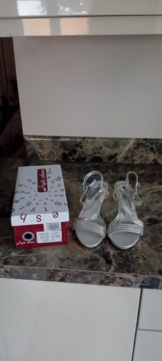 silver sandals and bag