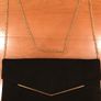 Ladies Black Suede Effect Clutch/ Shoulder Bag by New Look Image 3