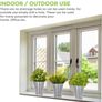 Pack of 12 Galvanised Iron Metal Flower Pots in Weather Resistant Metal for Indoor or Outdoor Use, Ideal for Plants, Herb Collection, Flowers and Shrubs Image 6