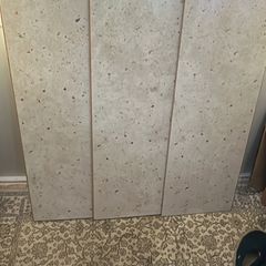 Stone tile effect Embossed Flooring - 1.9m2