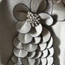 fab grey soft leather handbag Image 3