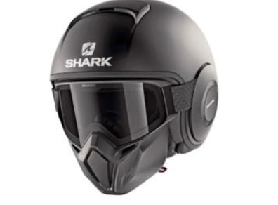 Shark Street Drak Motorbike Helmet, matt Black - Size M (57-58)