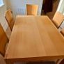 Extending kitchen table and six chairs Image 7