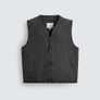 Zara Washed Topstitched Waistcoat Image 2
