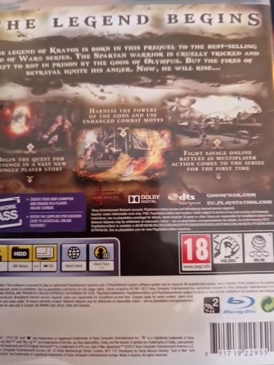 God of War Ascension PlayStation 3 Ps3 Games Original