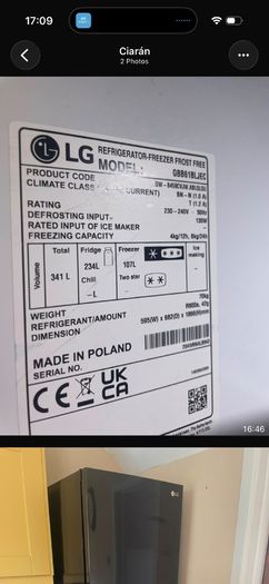 LG Fridge Freezer