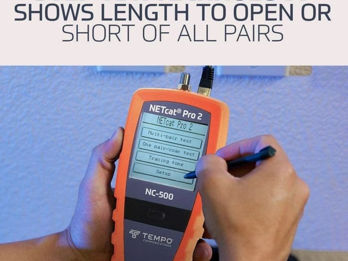 Share Tempo Communications NC-500 NETcat Pro 2 Network Cable Tester - Full Kit NC-510
