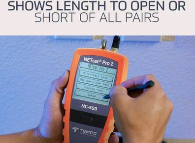 Share Tempo Communications NC-500 NETcat Pro 2 Network Cable Tester - Full Kit NC-510