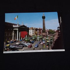 Ireland Postcard : Nelson's Pillar and The General Post Office , O'Connell Street , Dublin - 1960s