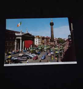 Ireland Postcard : Nelson's Pillar and The General Post Office , O'Connell Street , Dublin - 1960s