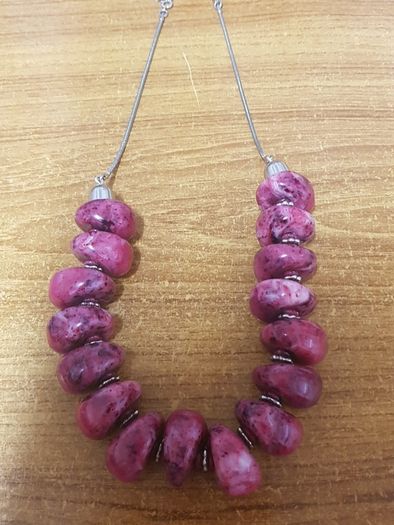 Necklace with silver chain
