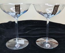 Waterford Elegance Collection Champagne Optic Coupe Glasses  Set of 2 (With Box)