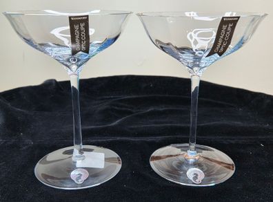 Waterford Elegance Collection Champagne Optic Coupe Glasses  Set of 2 (With Box)