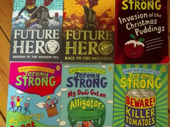6 Books: Future Hero x 2, Jeremy Strong x 4