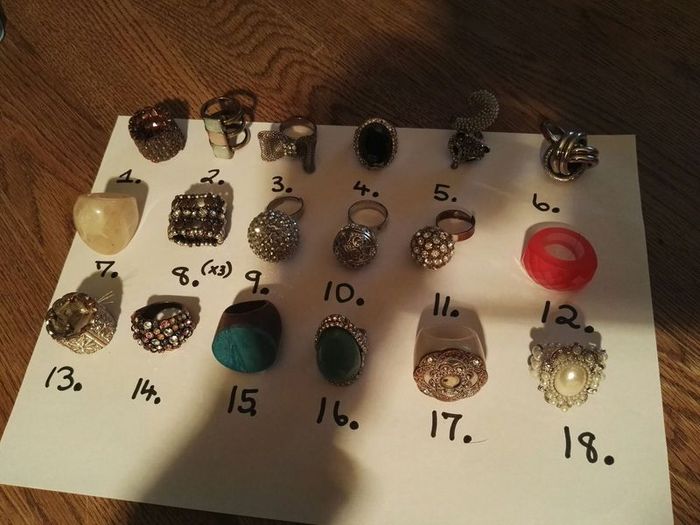Ladies Rings Size O or 7.5