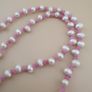 Delicate Pearl & Rose Quartz Necklace Image 4