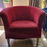 Red Tub Armchair Image 2
