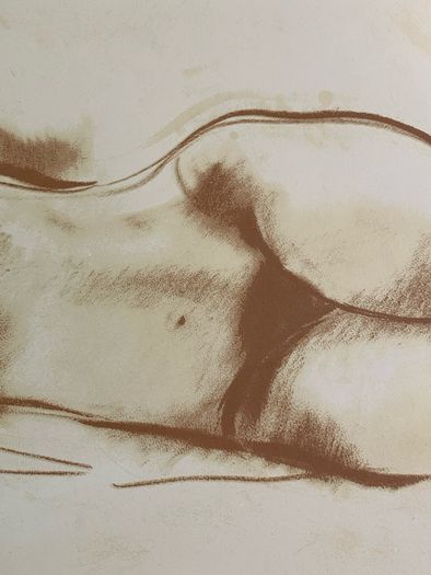 Vintage Marino Marini Riposo (Rest) lithograph