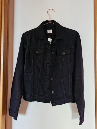 GAP denim jacket black size XS