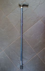 Blue foldable cane