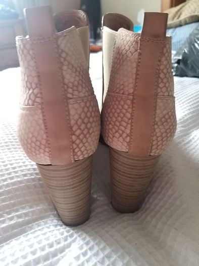 Cream Ankle Boots