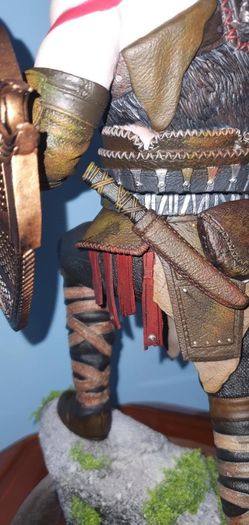 Kratos 14.5in Custom Statue Premium Hand Painted Collector Quality