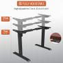 _Height-adjustable desk Electrically height-adjustable table frame 2-fold telescope, ergonomic sit-stand table with memory control (frame only - black) Image 5